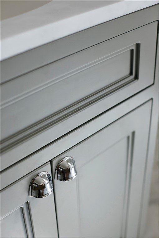 Тумба с раковиной, с двумя дверцами, цвет тёмно - оливковый [FF8O + B15 1TH] Classic Burlington FF8O, B15 1TH - Вид №2