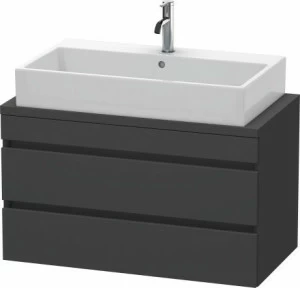 DS530804949 Тумбочка для компактной консоли DuraStyle #DS5308 900 x 478 мм Графит матовый, декор