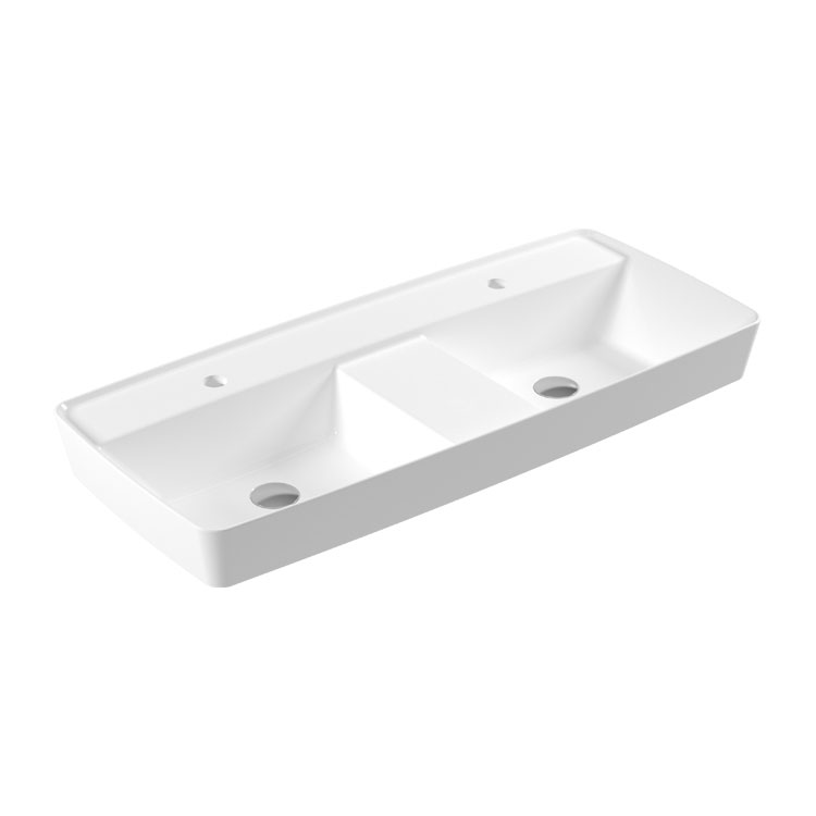Rt32  RT32 Умывальник Rita Double Bowl 100x43,5см Eca  - Вид №1