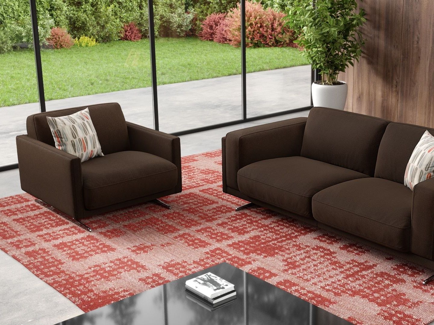 Тканевое кресло с подлокотниками Sofanella Bellante ARCH-00046416 - Вид №2