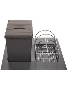 Система сортировки мусора Omega Duet 450/16 Anthracite NAVAKO