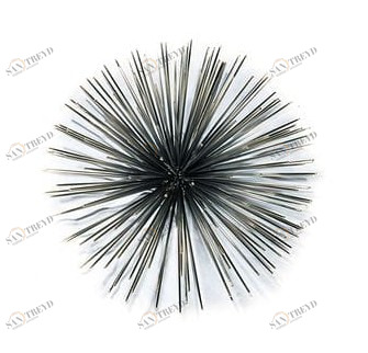 Декор ЁЖИК средний UNICO  255395 Серый;золото;серебро 