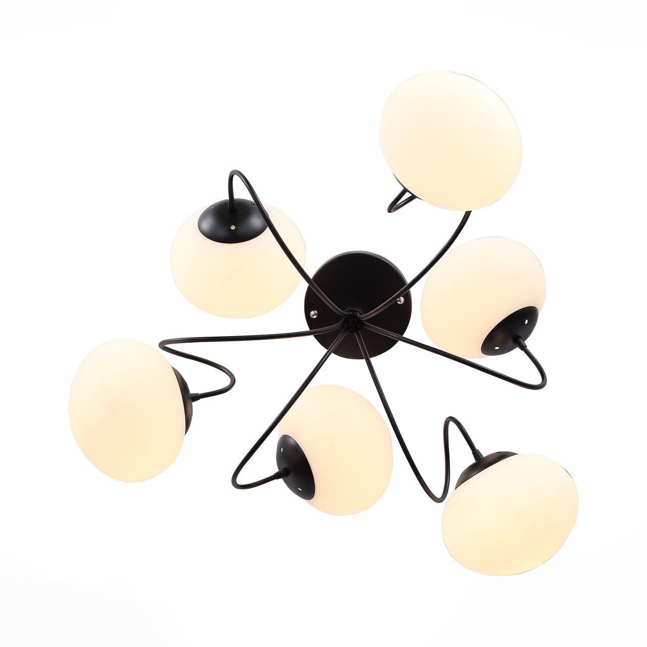 Потолочная люстра ST Luce Acini SL717.402.06 ST LUCE ACINI BLACK 109074 Белый  - Вид №1