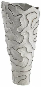 Fos Ceramiche Ваза из фарфора и платины Fossilia Fv-12p