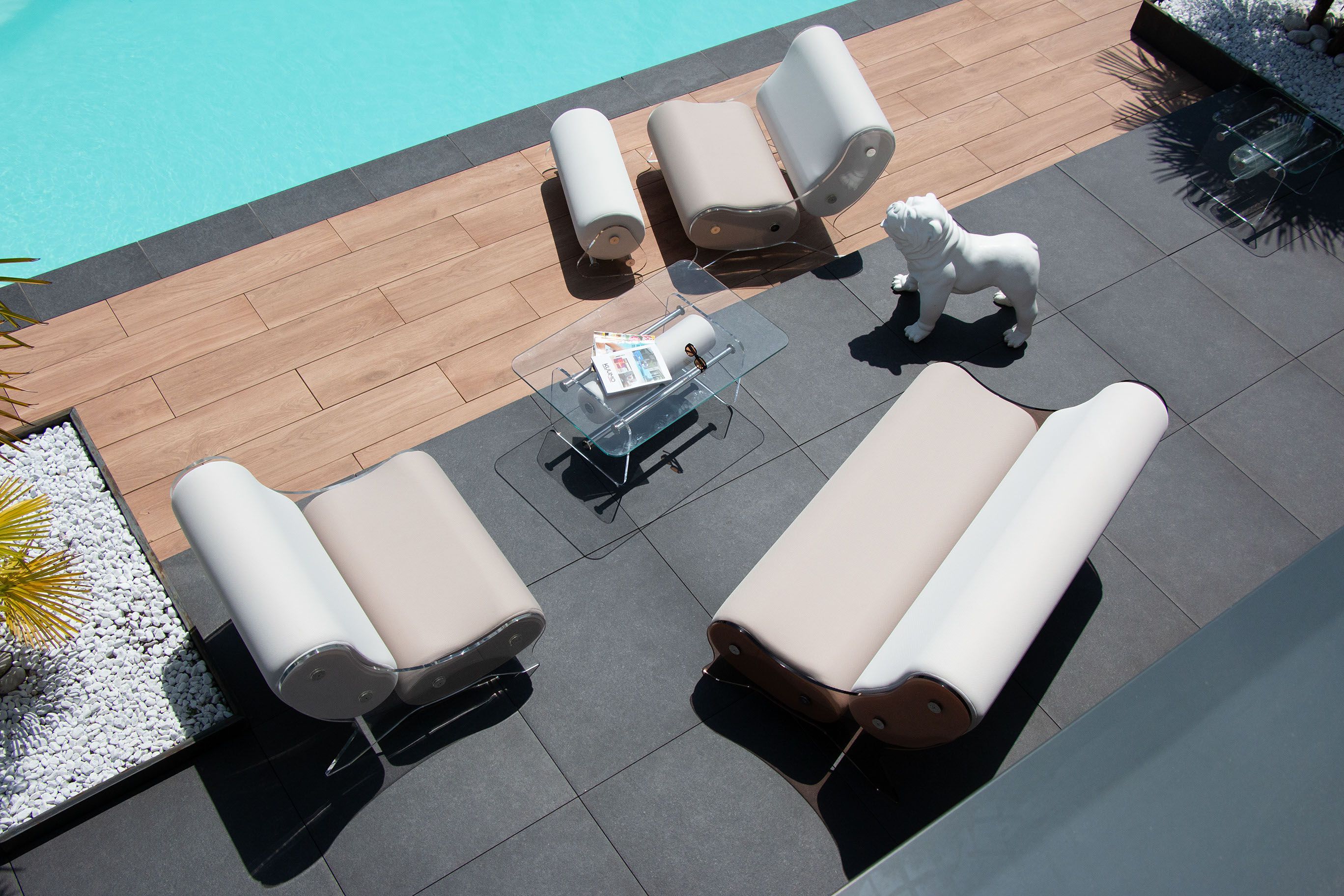 3-местный диван KUUMO MW06 SOFA LIGHT BEIGE AND WHITE ARCH-00083522 - Вид №1