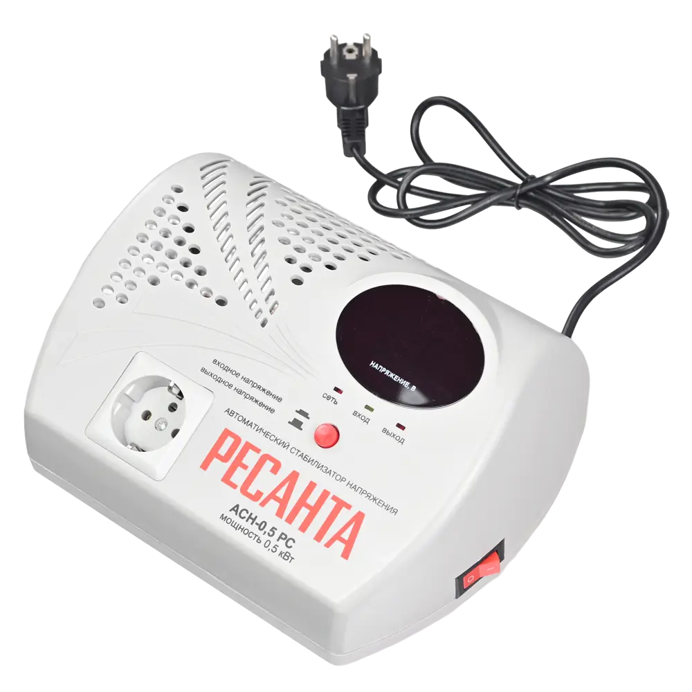 Стабилизатор напряжения Ресанта АСН-0.5 РС 0.5 кВт STLM-2211913 - Вид №9