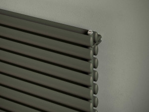 Горизонтальный стальной мебельный радиатор с двойным рангом эллиптических трубчатых элементов