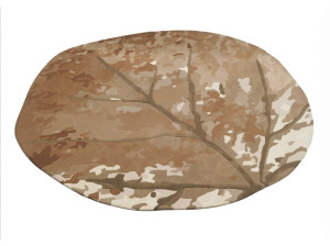 Круглый шерстяной ковер