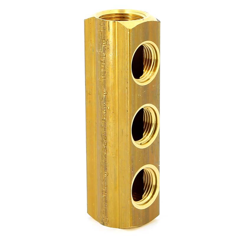 Коллектор ВВ 3/4" магистральный TIEMME 3 выхода 1/2"В 36мм 1970033 - Вид №1