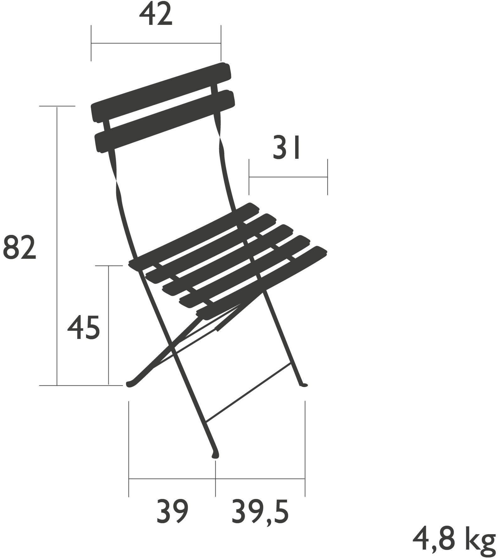 Fermob Садовый стул из стали Bistro 0101 Bistrò - Вид №9