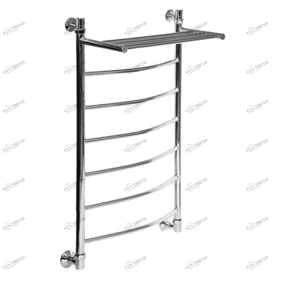 Полотенцесушитель водяной Aquanet Моника ЛД ВП 1000x500, с верхней полкой 00184179