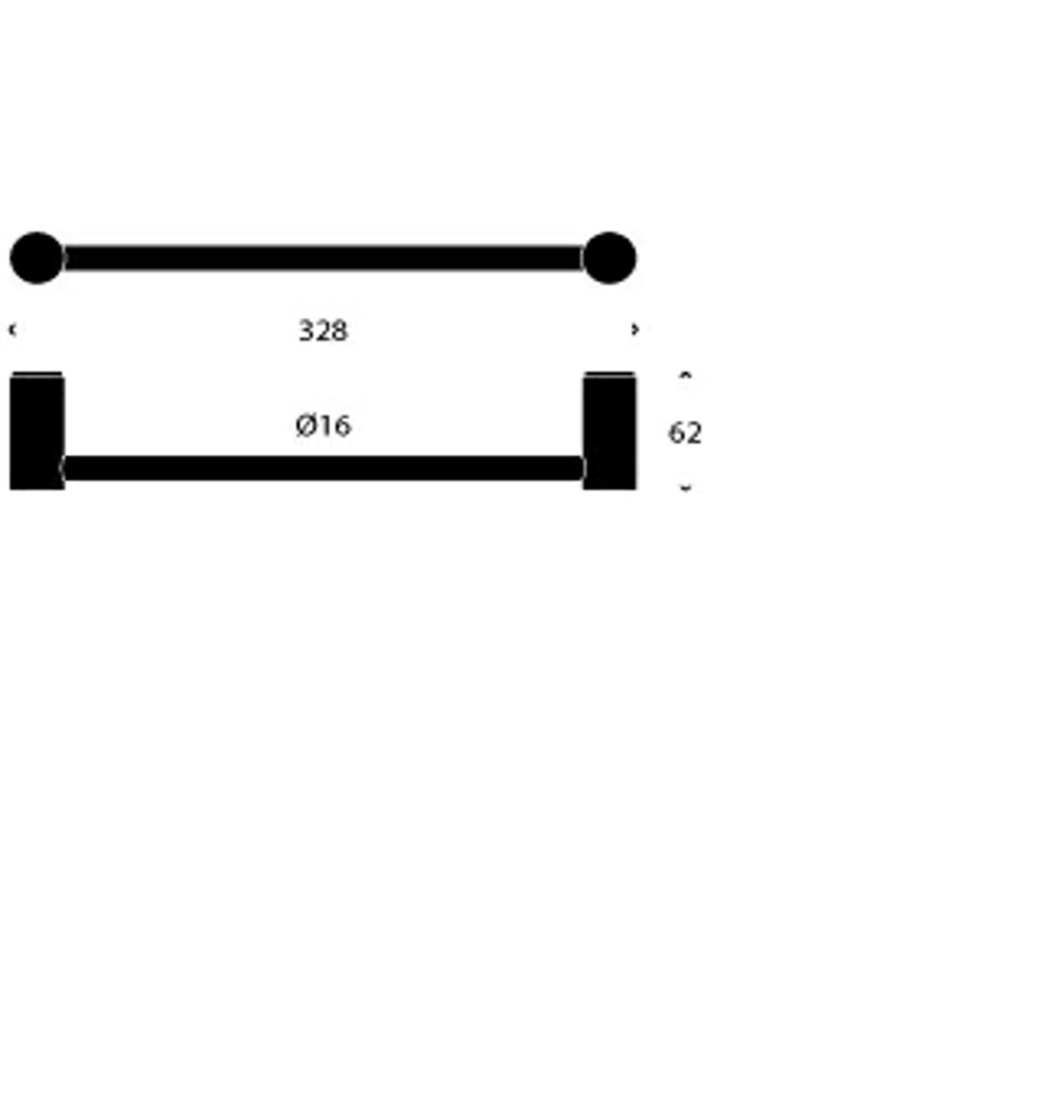 FROST Ручка для ванны » матовая Нержавеющая сталь Матовый N1934  - Вид №2