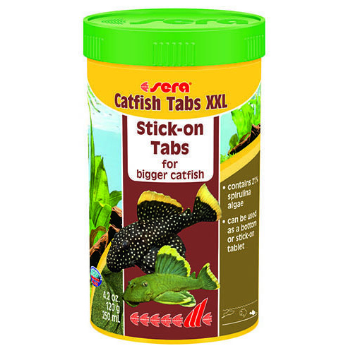 ПР0042010 Корм для рыб Catfish Tabs XXL для сомов "прилипал" 250мл (120г) SERA 