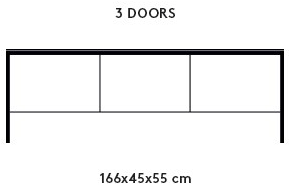 MOBLIBERICA Невысокая керамическая тумба под ТВ с распашными дверцами Terra sun-id-1349132 - Вид №6