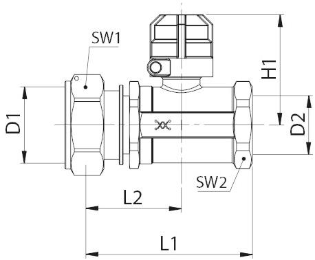 TECO Клапан с герметичной крышкой для двухтрубного газового счетчика G2 punto arancio sun-id-1389390 - Вид №1