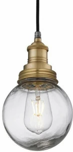 Industville Подвесной светильник для улицы из латуни и стекла Brooklyn Br-ip65-p-bh-br-glg