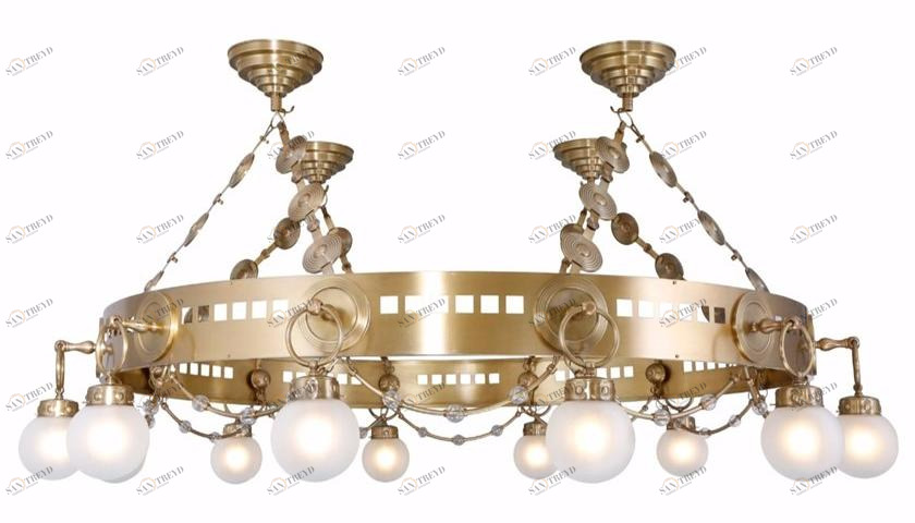 Patinas Lighting Люстра из латуни ручной работы Casablanca sun-id-1347075