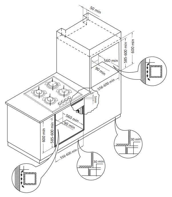 9171885 Электрический духовой шкаф HIBERG VM 6193 W белый STDN-0056436 - Вид №17
