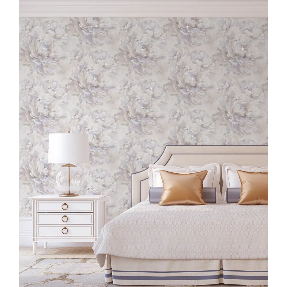 Обои флизелиновые WallSecret Grand Fleur бежевые 1.06 м 8622-13 85104740 STLM-2028100 Grande Fleur - Вид №2