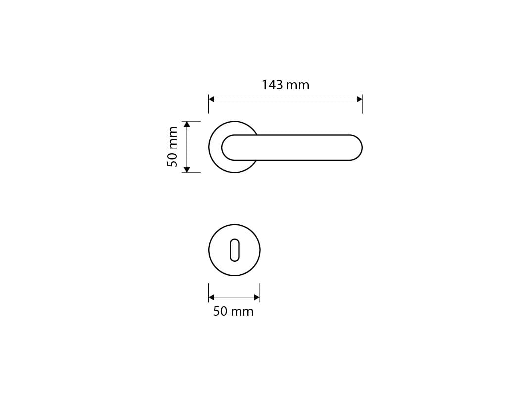 Классическая латунная ручка с насадкой LINEA CALI' ARCH-00095098 - Вид №3