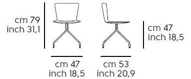 Midj Стул на козелке из полипропилена Calla sun-id-1443397 - Вид №4
