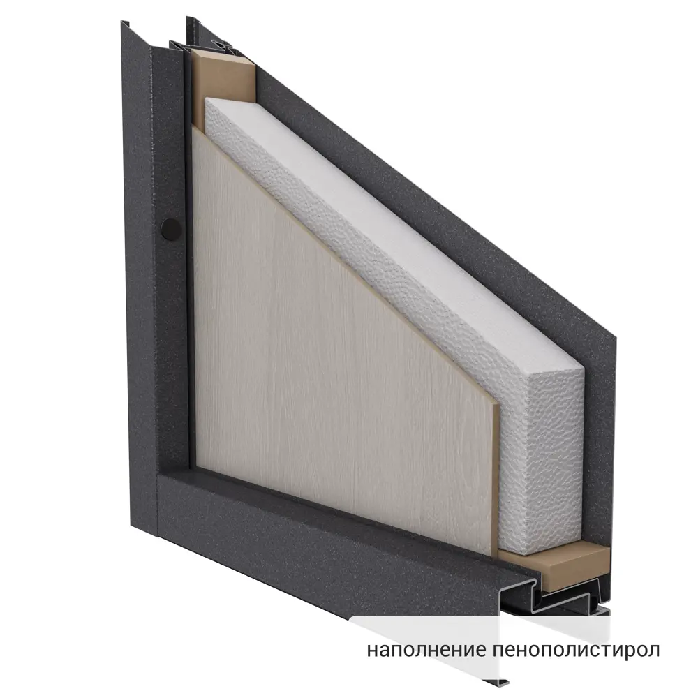 Дверь входная металлическая Берн 2 860 мм левая цвет белое дерево TOREX STLM-2084603 - Вид №12