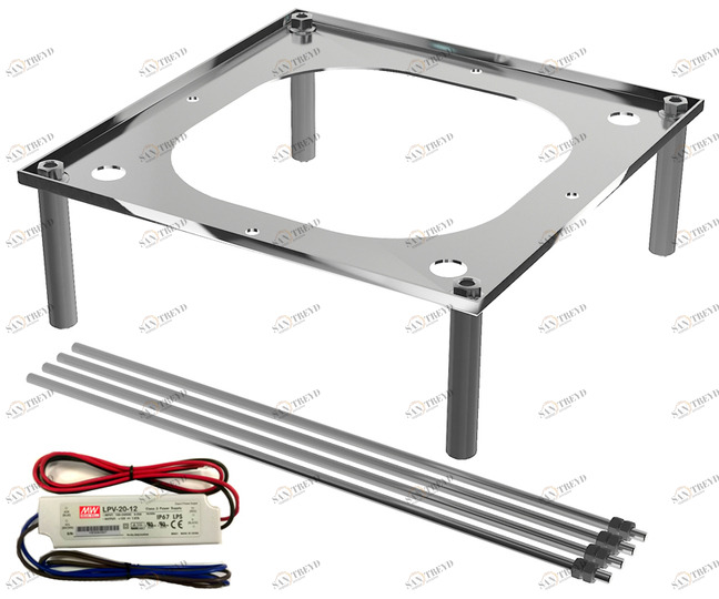 FIR Italia Потолочный душ BUILT-IN PARTS 05.2449.9 