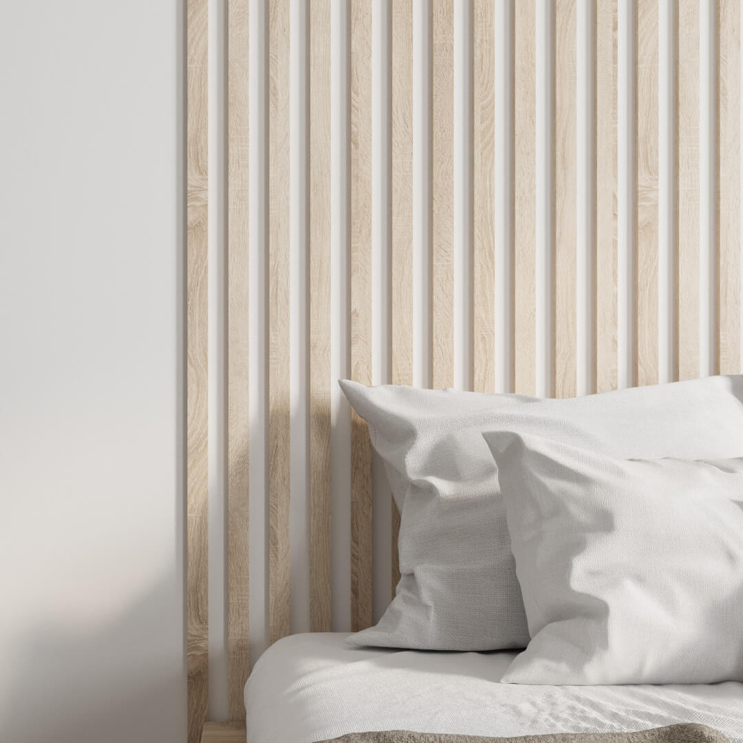 Интерьерная рейка МДФ STELLA Бриона Дуб Сонома 16*40*2700 (уп.8 шт.) Standart STSR-805 - Вид №1