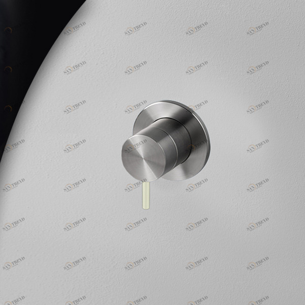 Смеситель для душа сталь матовая с серой ручкой Toki Radomonte TKI8SCIL29