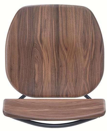 BassamFellows Штабелируемое кресло из нержавеющей стали и дерева Pipe Cb-584 - Вид №5