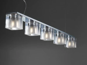 Fabbian Хрустальный подвесной светильник Cubetto