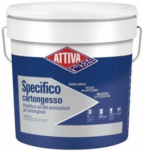 ATTIVA Высокоэффективная краска на водной основе для гипсокартона Smalti e pitture