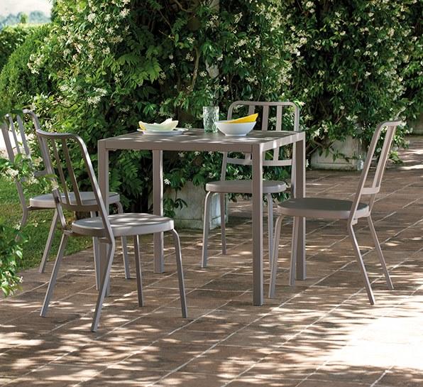 Vermobil Штабелируемый металлический садовый стул Quatris Qt100 - Вид №4