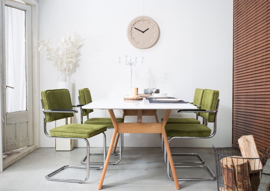 Кресло Ridge Rib синее Zuiver 1006056 - Вид №2