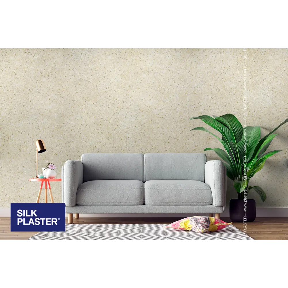 Жидкие обои Silk Plaster Absolute А403 1.1 кг цвет светло-бежевый STLM-2173617 - Вид №4