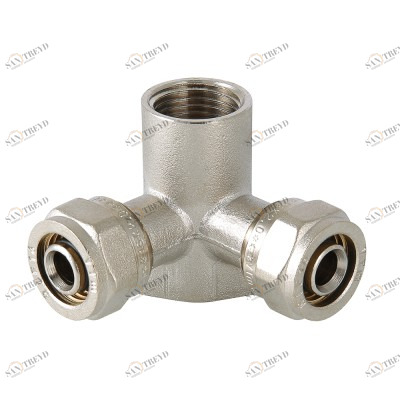 VTm.334.N.200420 Водорозетка обжимная проходная Valtec 20 мм х 1/2" 