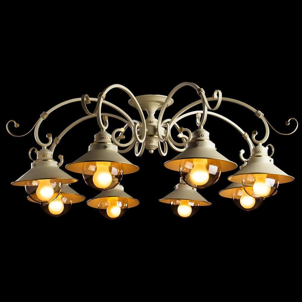 Потолочная люстра Arte Lamp 7 A4577PL-8WG ARTE LAMP ДИЗАЙНЕРСКИЕ 00-3888564 Белый  - Вид №2