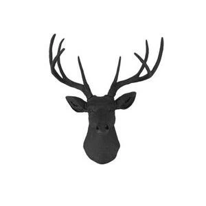 Голова декоративная «Олень» Yagoodza, графит/графит