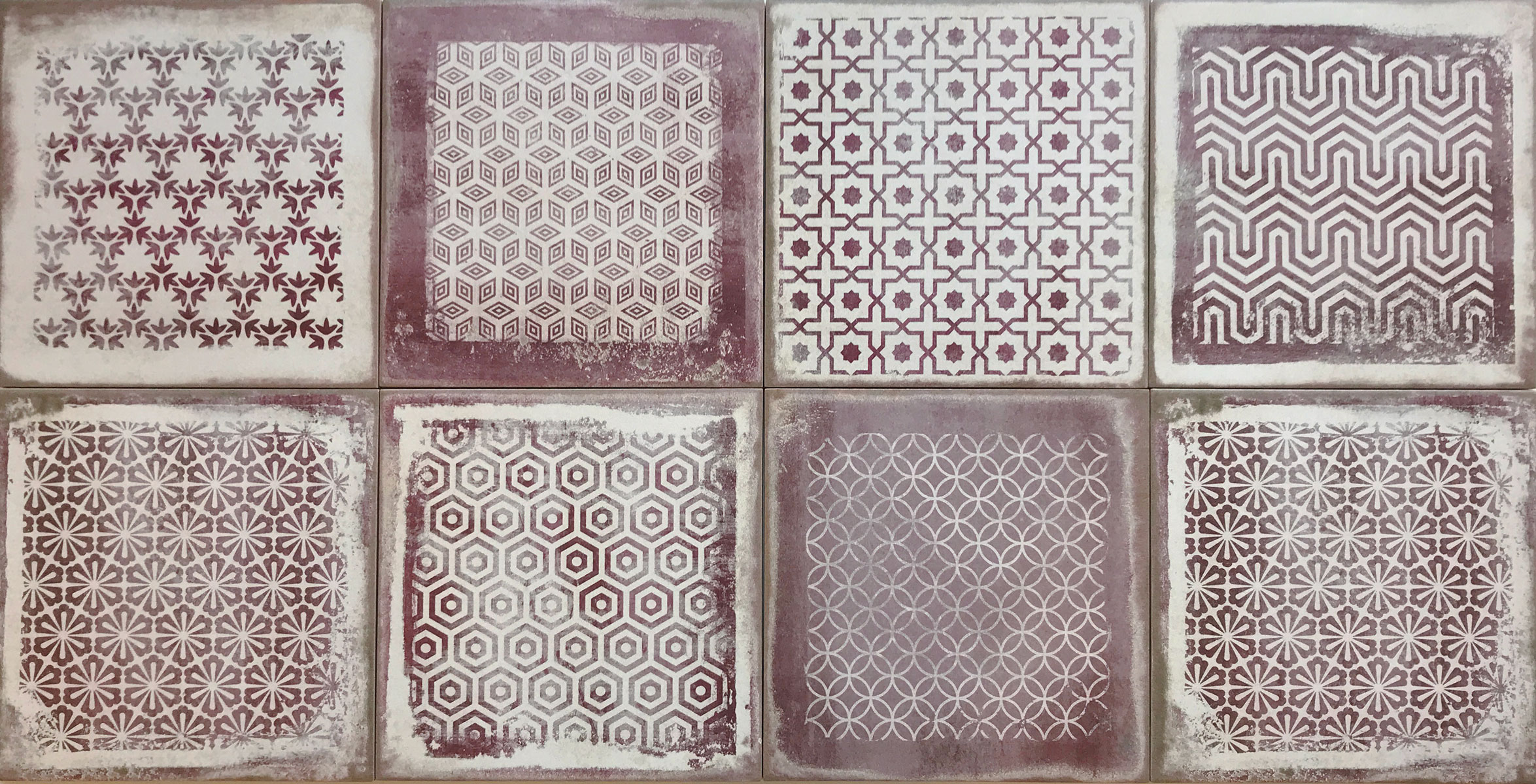 Винтажная плитка Toscana ROSE DECO – дух старины в современном интерьере STP-ST652 INCOLOR - Вид №2