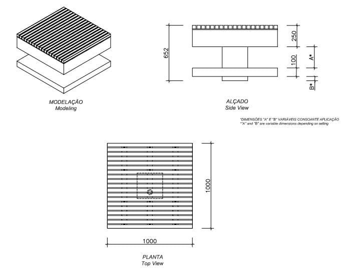Наружное сиденье из бетона и дерева amop Plano ARCH-00032137 - Вид №2