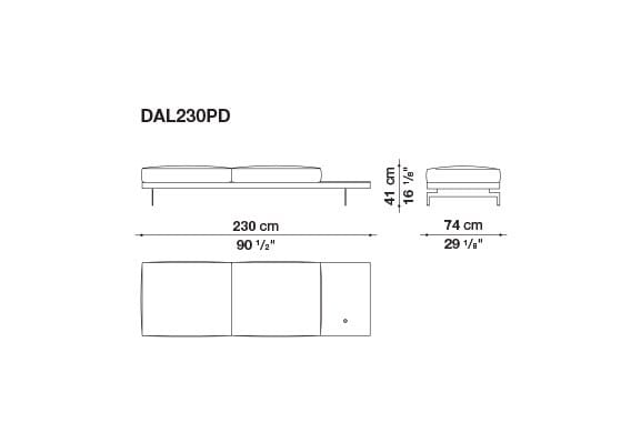 3-местный тканевый диван B&B Italia док ARCH-00033457 - Вид №204