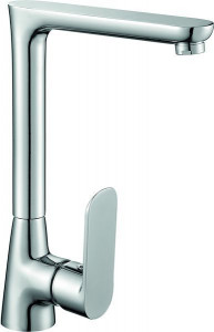 18090-084 Mariner Magica, однорычажный кухонный смеситель с поворотным изливом, цвет чёрный матовый