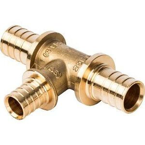 Тройник переходной 25x20x25 аксиальный для труб из сшитого полиэтилена STOUT