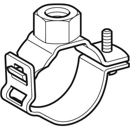 368.842.00.1 Хомут Geberit с соединительной муфтой G 3/4", регулируемый Geberit  - Вид №1