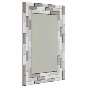 Зеркало большое прямоугольное в раме с мозаикой "Айси" GRAUM ДИЗАЙНЕРСКИЕ 304128 Зеркальный