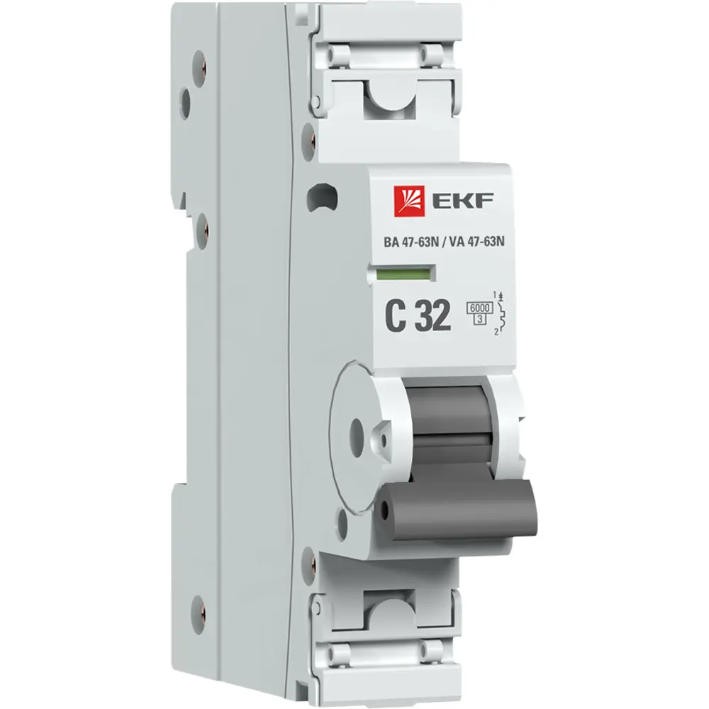 Автоматический выключатель EKF Proxima ВА47-63 1P N C32 А 6 кА STLM-2143260