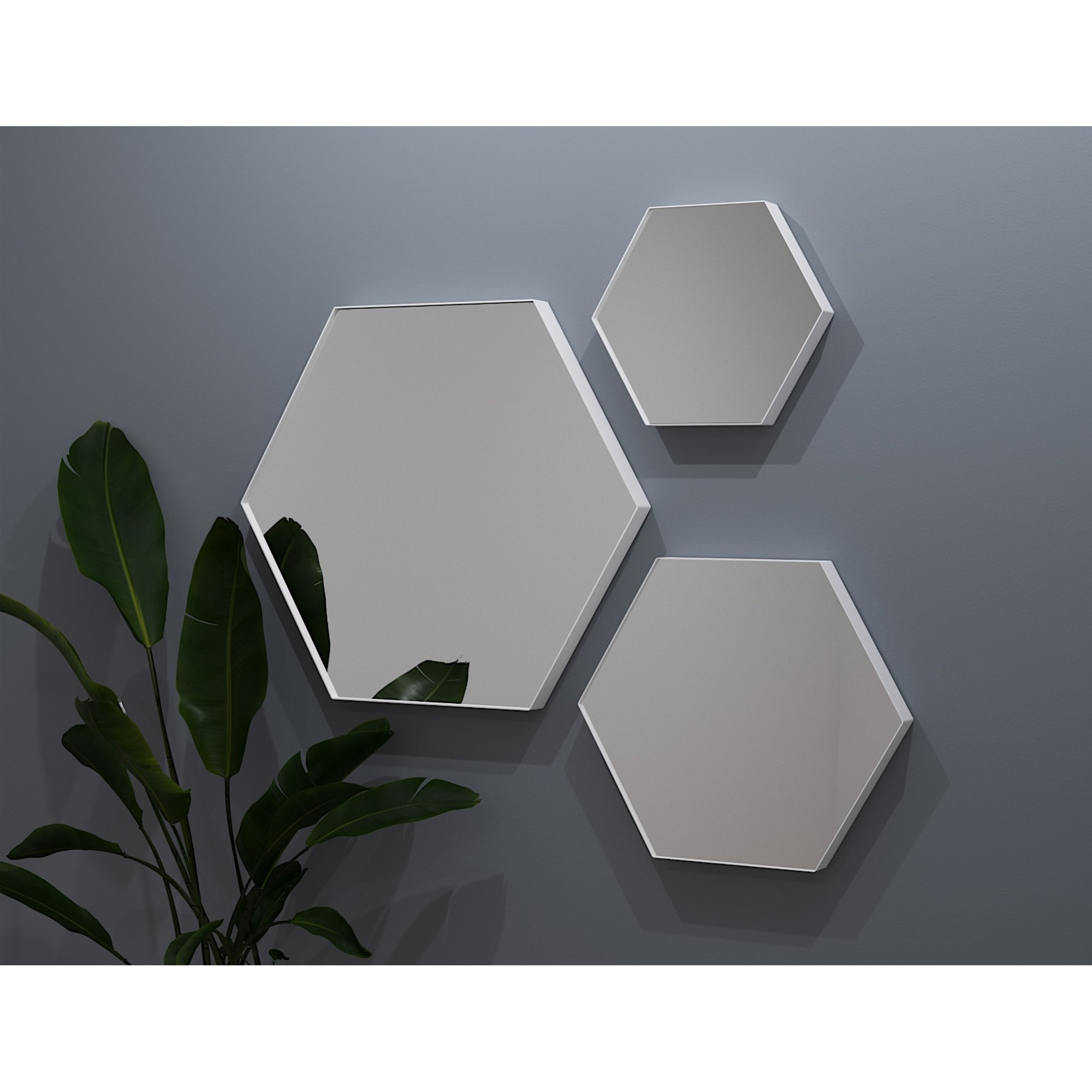 82111181 Зеркало 50х43 см цвет белый Ferro Santreyd - Вид №6