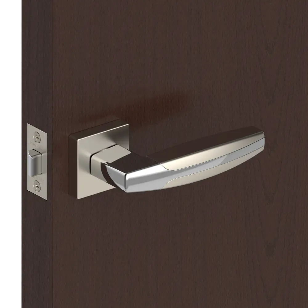 Ручка дверная Armadillo Arc USQ2, без запирания, цвет матовый никель/хром STLM-2153241 - Вид №5