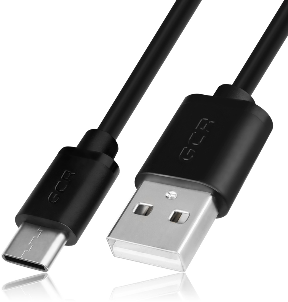 33-050550 кабель 1.0m usb 2.0, am/cm, черный, 28/28 awg , экран, армированный, морозостойкий Greenconnect Santreyd 