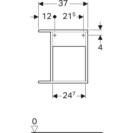 840237000 Шкафчик Geberit iCon с многофункциональным ящиком Geberit  - Вид №10